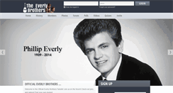 Desktop Screenshot of everlybrothers.net